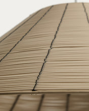 Load image into Gallery viewer, Saranella lampshade for outdoor ceiling lamp in light grey synthetic rattan Ø 70cm - image 5