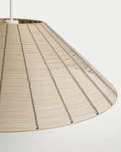 Load image into Gallery viewer, Saranella lampshade for outdoor ceiling lamp in light grey synthetic rattan Ø 70cm - image 6