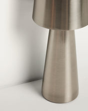 Load image into Gallery viewer, Arenys small table lamp in metal with a shiny silver finish - image 12