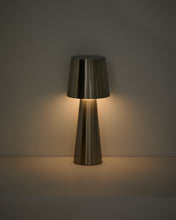 Load image into Gallery viewer, Arenys large table lamp in metal with a shiny silver finish - image 4