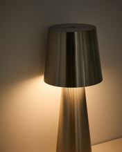 Load image into Gallery viewer, Arenys large table lamp in metal with a shiny silver finish - image 7