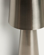 Load image into Gallery viewer, Arenys large table lamp in metal with a shiny silver finish - image 10