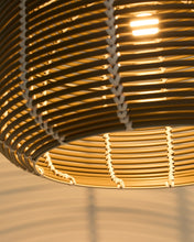 Load image into Gallery viewer, Garoina lampshade for outdoor ceiling lamp in taupe synthetic rattan Ø 50cm - image 5
