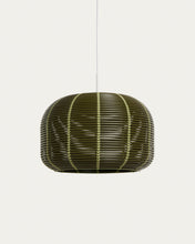 Load image into Gallery viewer, Garoina lampshade for outdoor ceiling lamp in green synthetic rattan Ø 50cm
