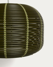 Load image into Gallery viewer, Garoina lampshade for outdoor ceiling lamp in green synthetic rattan Ø 50cm - image 5