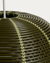 Load image into Gallery viewer, Garoina lampshade for outdoor ceiling lamp in green synthetic rattan Ø 50cm - image 6