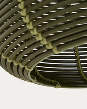 Load image into Gallery viewer, Garoina lampshade for outdoor ceiling lamp in green synthetic rattan Ø 50cm - image 7