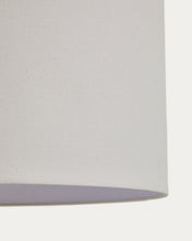 Load image into Gallery viewer, Niani ceiling lamp shade in ivory-coloured cotton Ø45cm - image 4