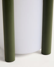 Load image into Gallery viewer, Leros small portable table lamp in green polyethylene and steel - image 14