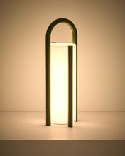 Load image into Gallery viewer, Leros large portable table lamp in green polyethylene and steel - image 3