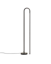 Load image into Gallery viewer, Bow black aluminium floor lamp UK adaptor