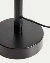 Load image into Gallery viewer, Bow black aluminium table lamp UK adaptor - image 6