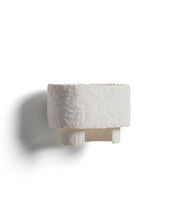 Load image into Gallery viewer, Bedala white papier-mâché wall light