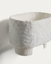 Load image into Gallery viewer, Bedala white papier-mâché wall light - image 5