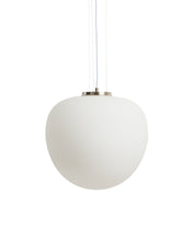 Load image into Gallery viewer, Ardali ceiling lamp in smoked glass and steel with brushed finish Ø40cm