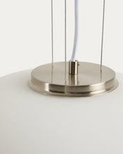 Load image into Gallery viewer, Ardali ceiling lamp in smoked glass and steel with brushed finish Ø40cm - image 5