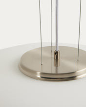 Load image into Gallery viewer, Ardali ceiling lamp in smoked glass and steel with brushed finish Ø50cm - image 5