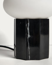 Load image into Gallery viewer, Idela table lamp in smoked glass and black marble Ø15 cm UK adapter - image 6