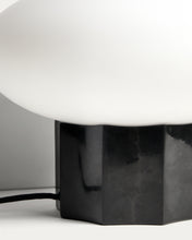 Load image into Gallery viewer, Idela table lamp in smoked glass and black marble Ø26 cm UK adapter - image 5