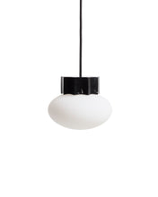 Load image into Gallery viewer, Idela ceiling lamp in smoked glass and black marble Ø15cm