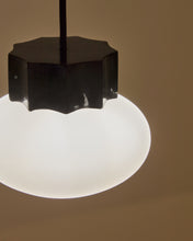 Load image into Gallery viewer, Idela ceiling lamp in smoked glass and black marble Ø15cm - image 3