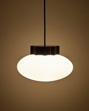 Load image into Gallery viewer, Idela ceiling lamp in smoked glass and black marble Ø26cm - image 2