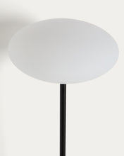 Load image into Gallery viewer, Idela floor lamp in smoked glass and black marble UK adapter - image 2