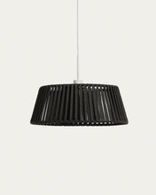 Load image into Gallery viewer, Aldet ceiling lamp shade in black flat rope cord Ø46cm