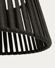 Load image into Gallery viewer, Aldet ceiling lamp shade in black flat rope cord Ø46cm - image 5