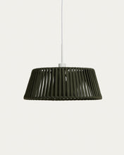 Load image into Gallery viewer, Aldet ceiling lamp shade in green flat rope cord Ø46cm