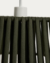 Load image into Gallery viewer, Aldet ceiling lamp shade in green flat rope cord Ø46cm - image 6
