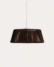 Load image into Gallery viewer, Aldet ceiling lamp shade in brown flat rope cord Ø46cm