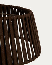 Load image into Gallery viewer, Aldet ceiling lamp shade in brown flat rope cord Ø46cm - image 4