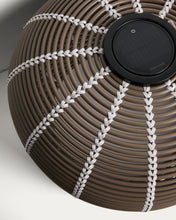 Load image into Gallery viewer, Garoina outdoor solar LED table lamp in taupe synthetic rattan Ø50cm - image 8