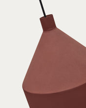 Load image into Gallery viewer, Peralta ceiling lamp in metal with a terractotta painted finish, Ø 30 cm - image 7