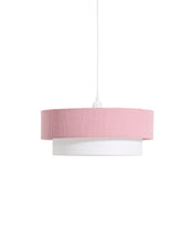 Load image into Gallery viewer, Bianella cotton and pink corduroy ceiling lamp