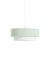 Load image into Gallery viewer, Bianella cotton and turquoise corduroy ceiling lamp