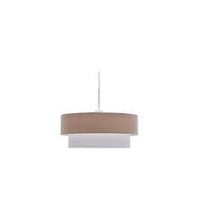 Load image into Gallery viewer, Bianella ceiling lamp in cotton and beige corduroy, Ø 40 cm.