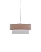 Load image into Gallery viewer, Bianella ceiling lamp in cotton and beige corduroy, Ø 40 cm. - image 2