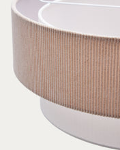 Load image into Gallery viewer, Bianella ceiling lamp in cotton and beige corduroy, Ø 40 cm. - image 5