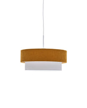Load image into Gallery viewer, Bianella ceiling lamp in cotton and mustard corduroy, Ø 40 cm - image 2
