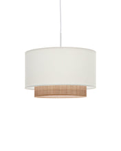Load image into Gallery viewer, Erna bamboo ceiling lampshade with natural, white finish Ø 40 cm - image 2