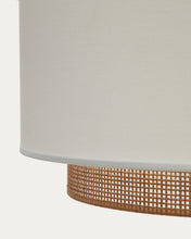 Load image into Gallery viewer, Erna bamboo ceiling lampshade with natural, white finish Ø 40 cm - image 5