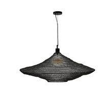 Load image into Gallery viewer, Metal Makai ceiling lamp with black finish Ø 87 cm