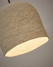 Load image into Gallery viewer, Calvia white papier-mâché ceiling lamp Ø 25 cm - image 5