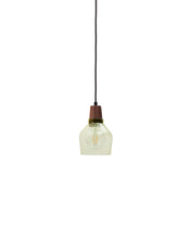 Load image into Gallery viewer, Silex green glass and walnut ceiling lamp, Ø 13 cm - image 2