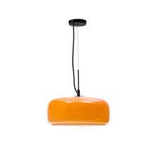 Load image into Gallery viewer, Reig orange glass ceiling lamp, Ø 38 cm