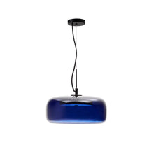 Load image into Gallery viewer, Reig blue glass ceiling lamp, Ø 38 cm