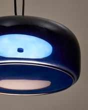 Load image into Gallery viewer, Reig blue glass ceiling lamp, Ø 38 cm - image 5