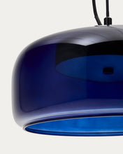Load image into Gallery viewer, Reig blue glass ceiling lamp, Ø 38 cm - image 6